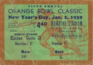 1939 Tennessee Vols vs. Oklahoma Sooners